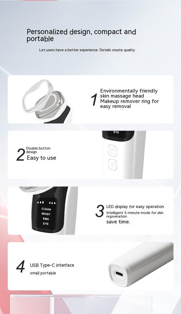 Facial Massage Instrument Facial Cleaning Household - Mubimart