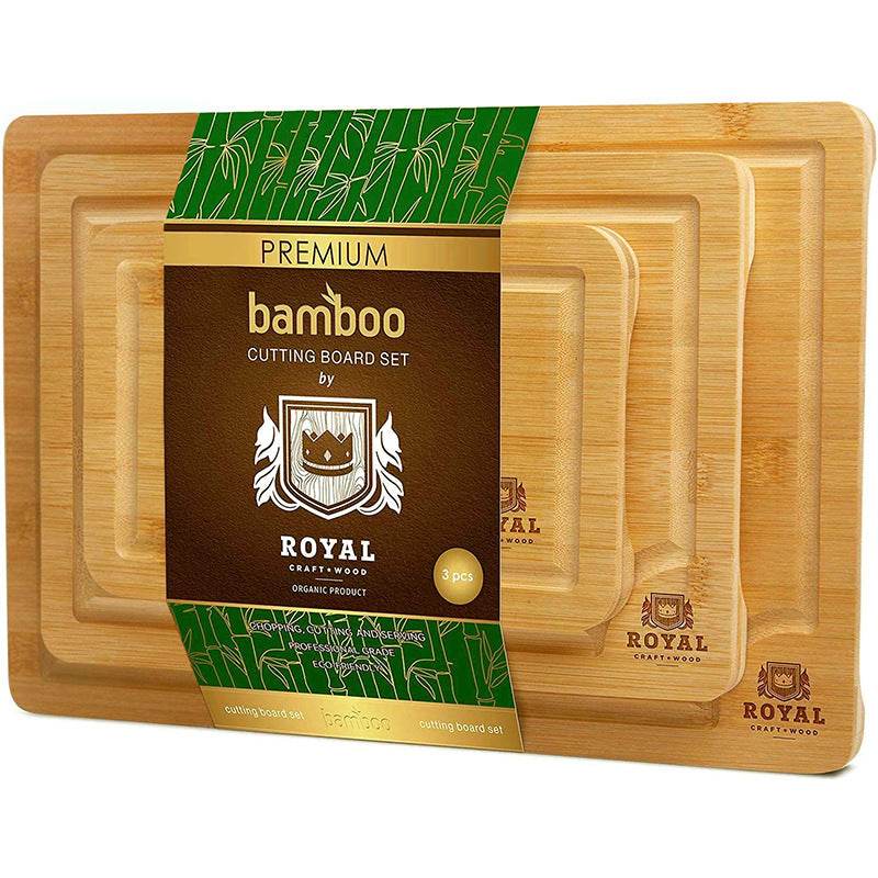 Factory Direct Supply Of Bamboo And Wood Cutting Board Three-Piece Set Of Spot Cutting Board Foreign Trade Cutting Board - Mubimart
