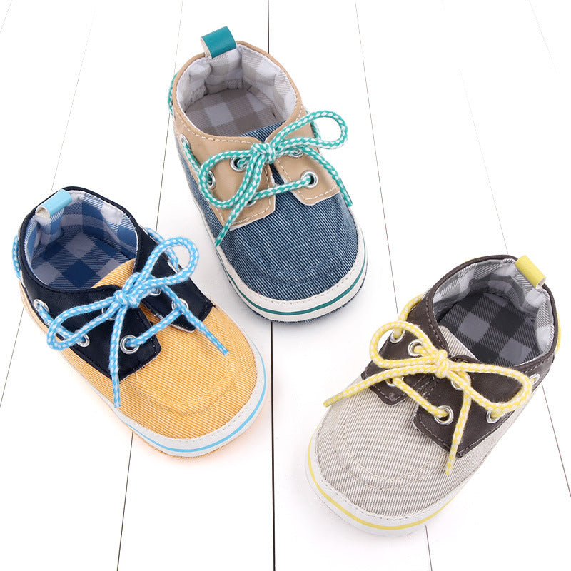 Factory Wholesale Jean First Walking Shoes Canvas Prewalker Baby - Mubimart -  