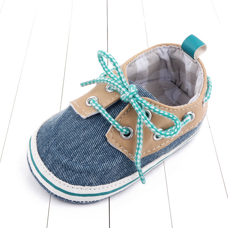 Factory Wholesale Jean First Walking Shoes Canvas Prewalker Baby - Mubimart -  