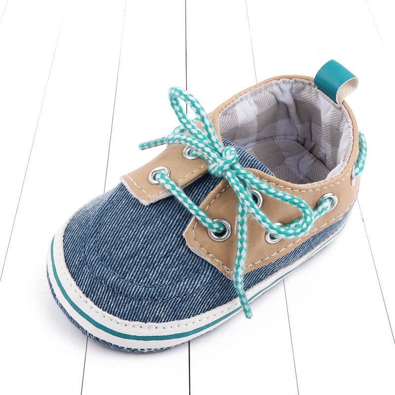 Factory Wholesale Jean First Walking Shoes Canvas Prewalker Baby - Mubimart