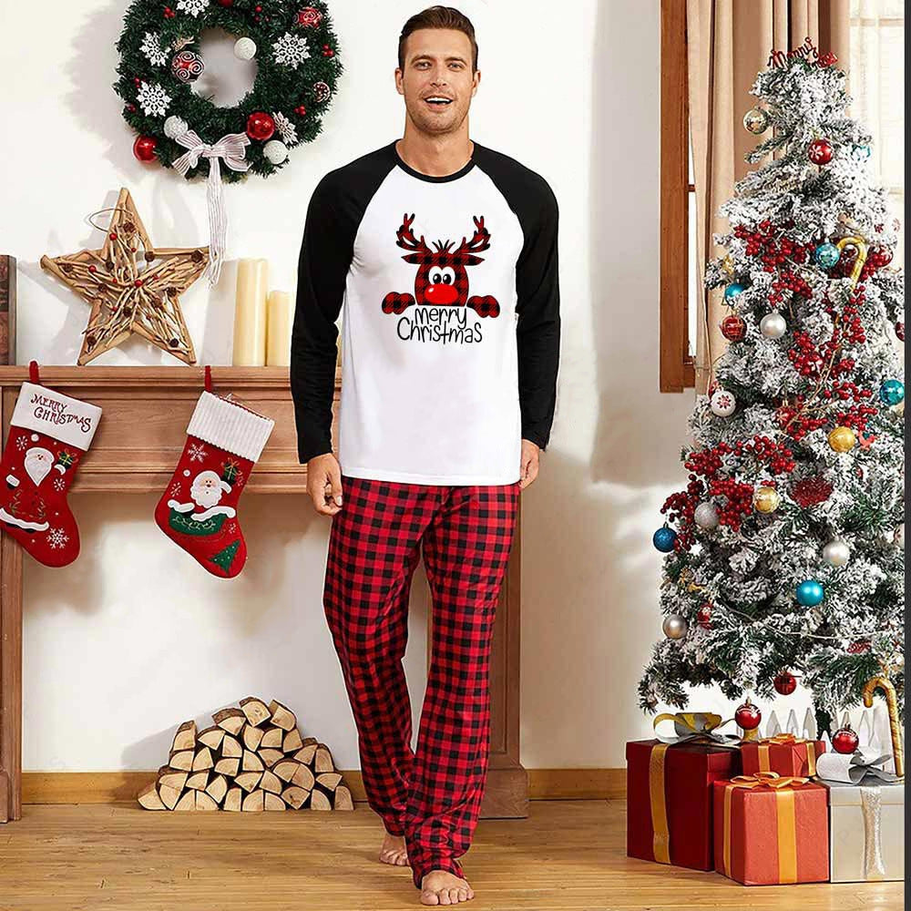 Family Christmas Pajamas Matching Sets Christmas Sleepwear Parent-Child Pjs Outfit For Christmas Holiday Xmas Party - Mubimart -  