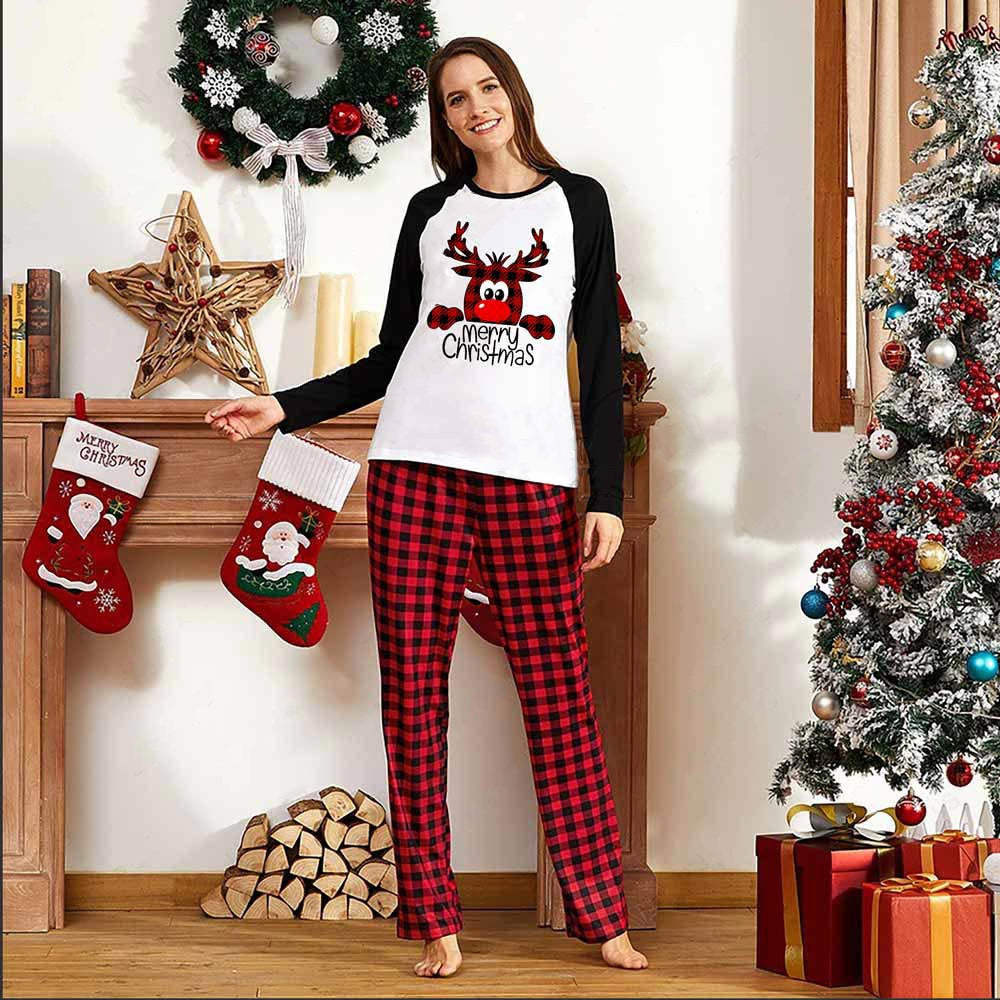 Family Christmas Pajamas Matching Sets Christmas Sleepwear Parent-Child Pjs Outfit For Christmas Holiday Xmas Party - Mubimart -  