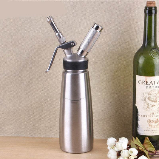 Fancy Coffee Aluminum Cream Gun Milk Frother 0.5Lto1L Cream Froth Milk Frother - Mubimart