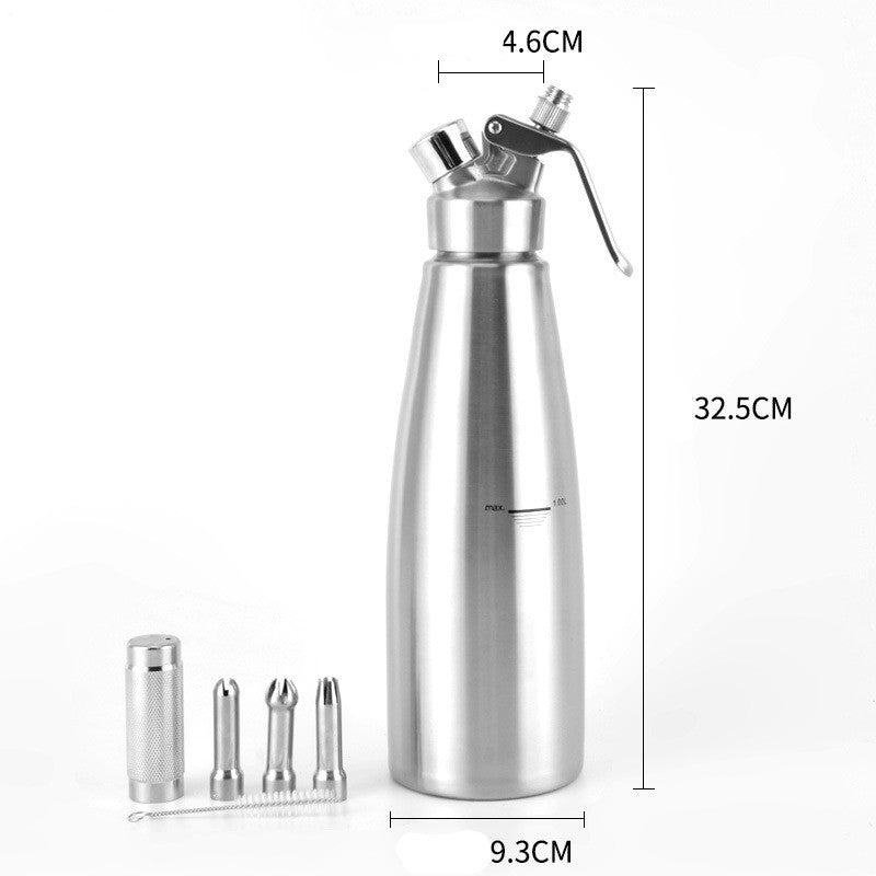 Fancy Coffee Aluminum Cream Gun Milk Frother 0.5Lto1L  Cream Froth Milk Frother - Mubimart -  