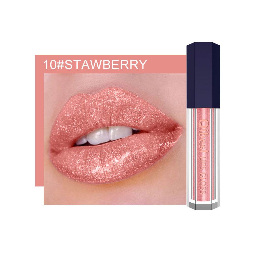 Fancy Pearlescent Diamond Non-stick Lip Glaze - Mubimart
