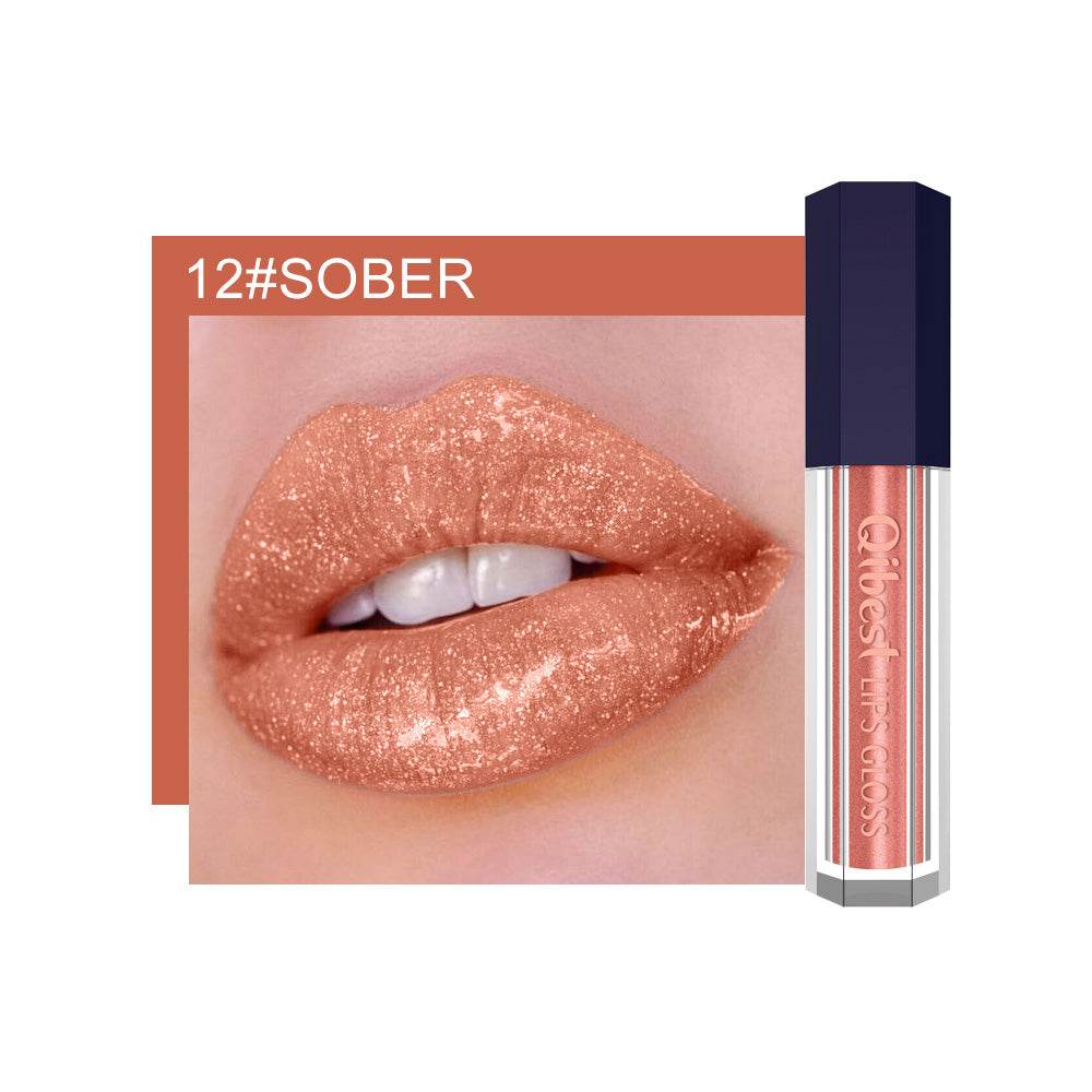Fancy Pearlescent Diamond Non-stick Lip Glaze - Mubimart
