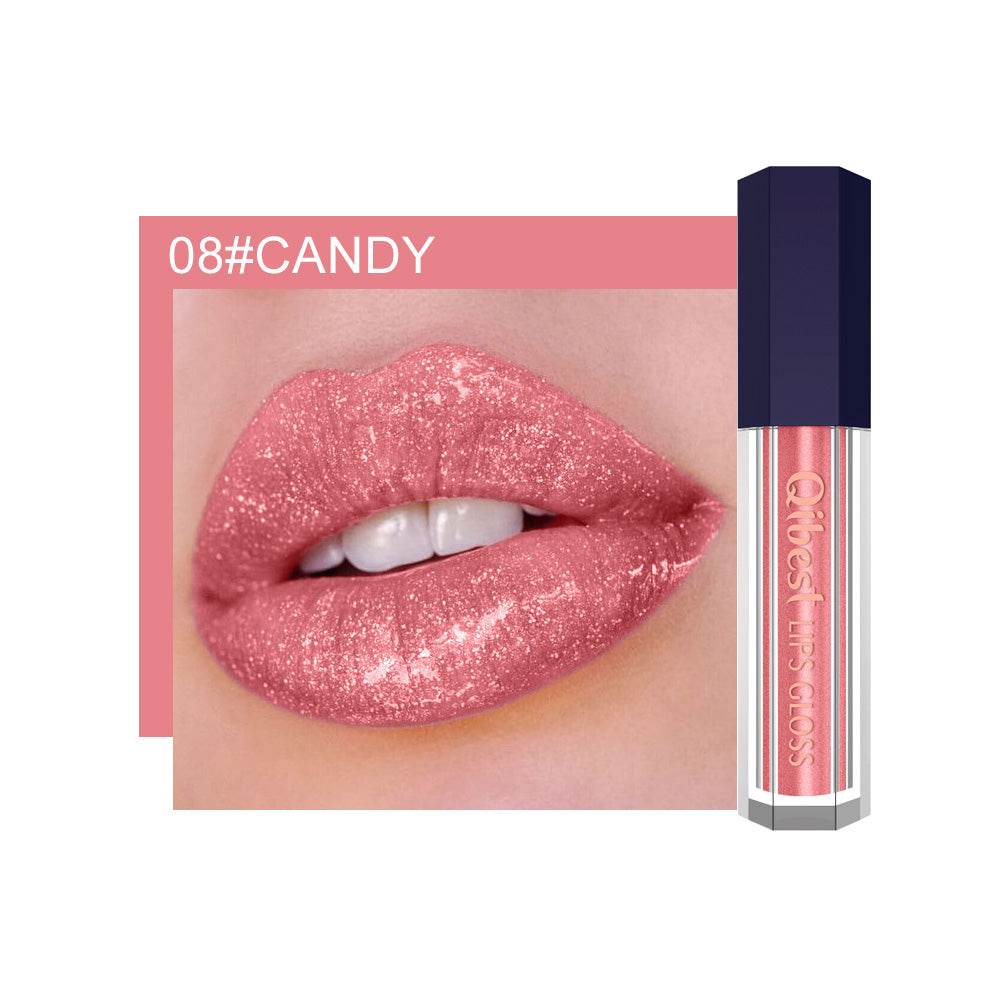 Fancy Pearlescent Diamond Non-stick Lip Glaze - Mubimart