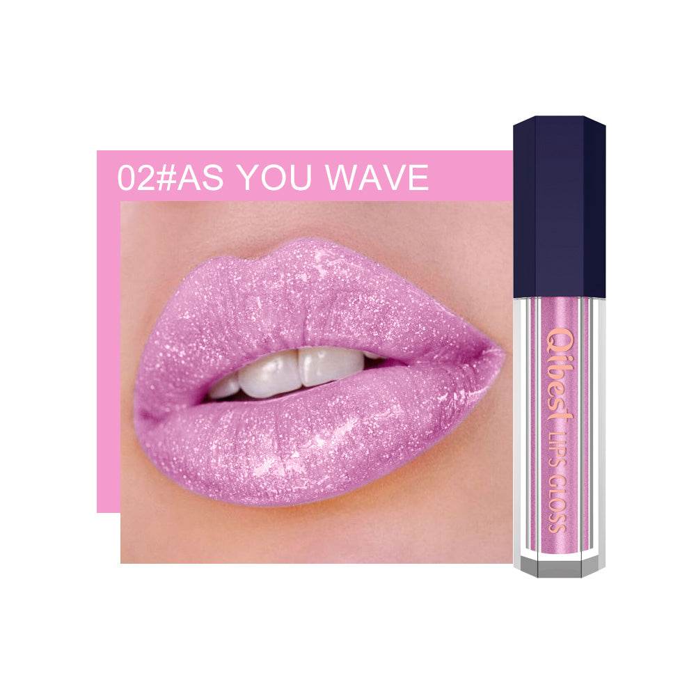Fancy Pearlescent Diamond Non-stick Lip Glaze - Mubimart