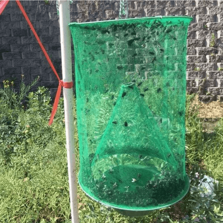 Farm park community hand-suspended room outdoor green fly trap cage fly cage - Mubimart