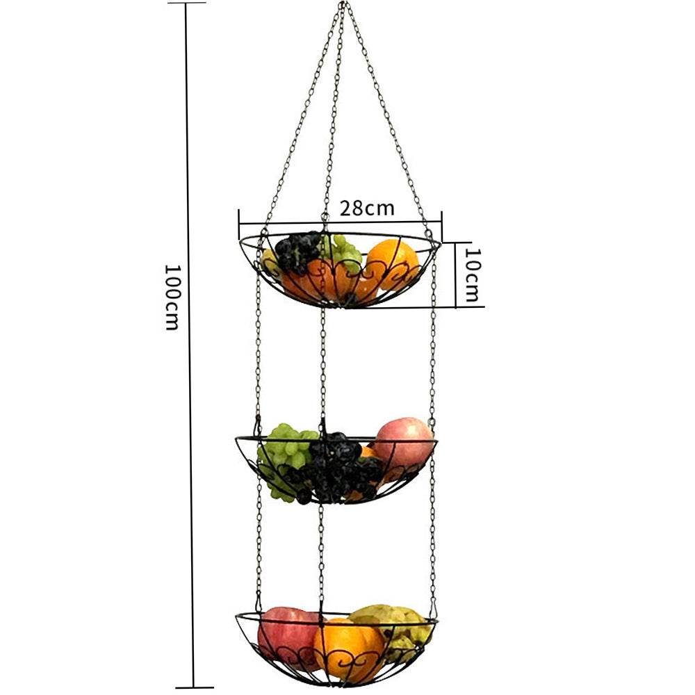 Fashion Creative Wrought Iron Fruit Basket - Mubimart