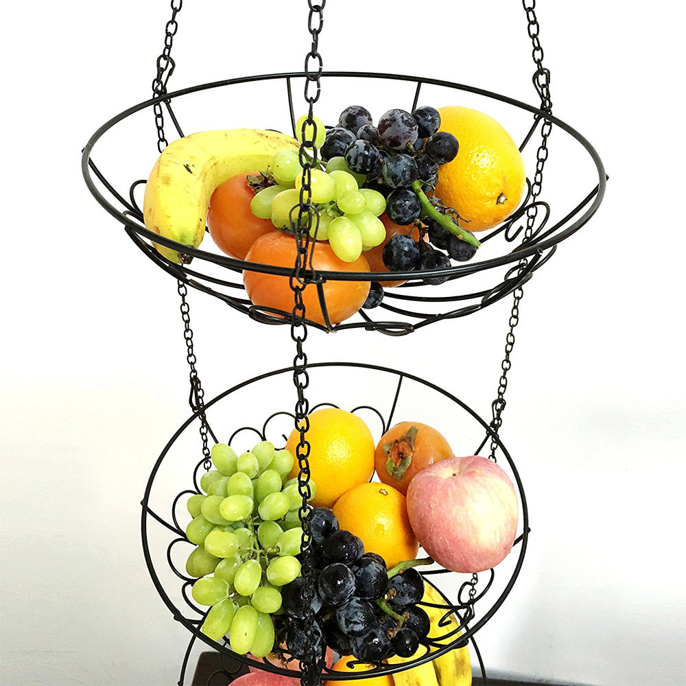 Fashion Creative Wrought Iron Fruit Basket - Mubimart -  