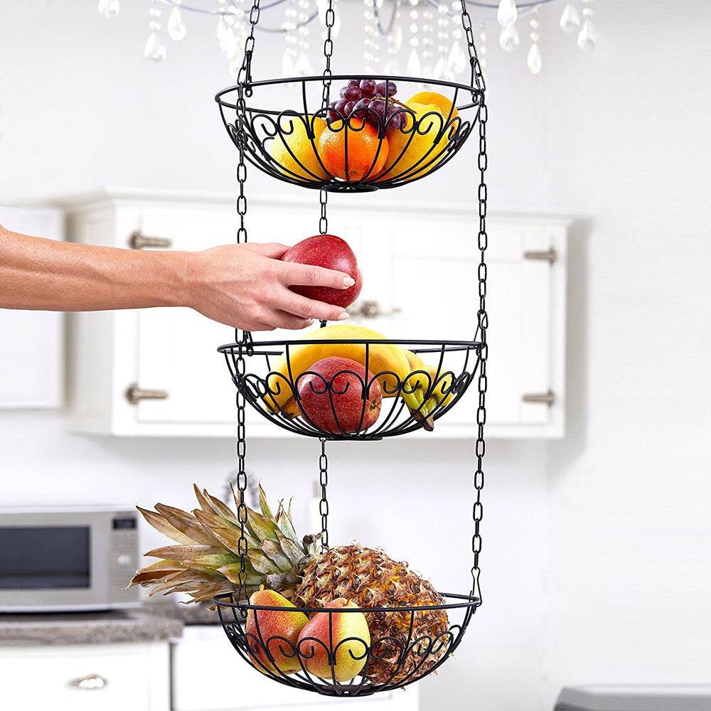 Fashion Creative Wrought Iron Fruit Basket - Mubimart
