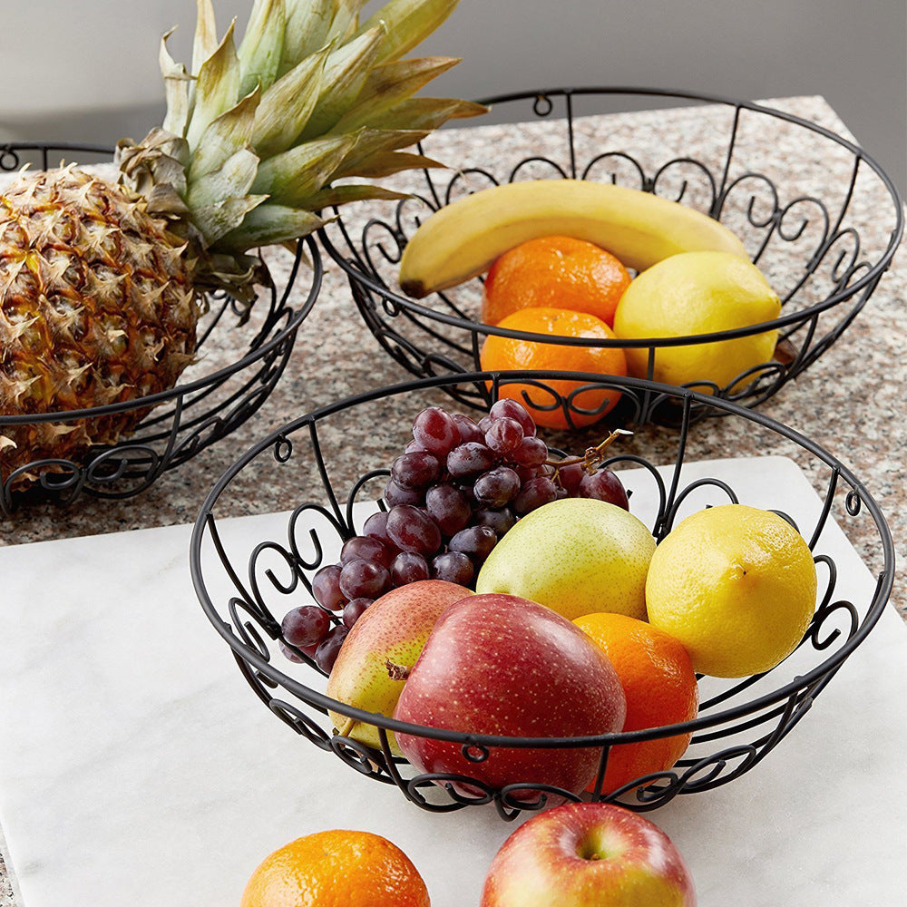 Fashion Creative Wrought Iron Fruit Basket - Mubimart -  