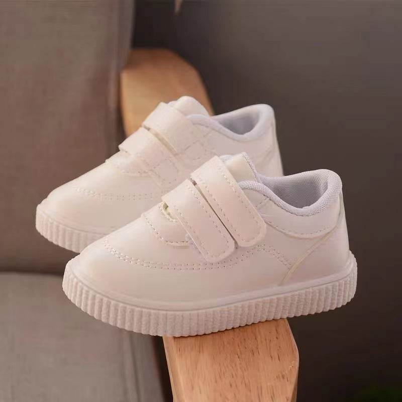 Fashion High Quality Boys White Toddler Sneaker Children Flat Shoes - Mubimart