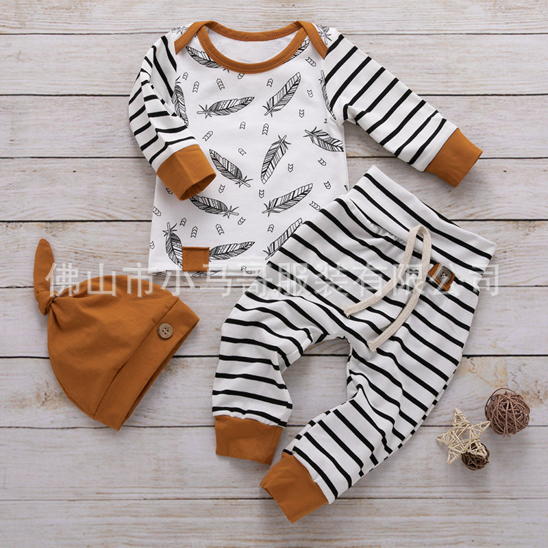 Fashion Personality Children's Clothing 3-piece Set - Mubimart -  