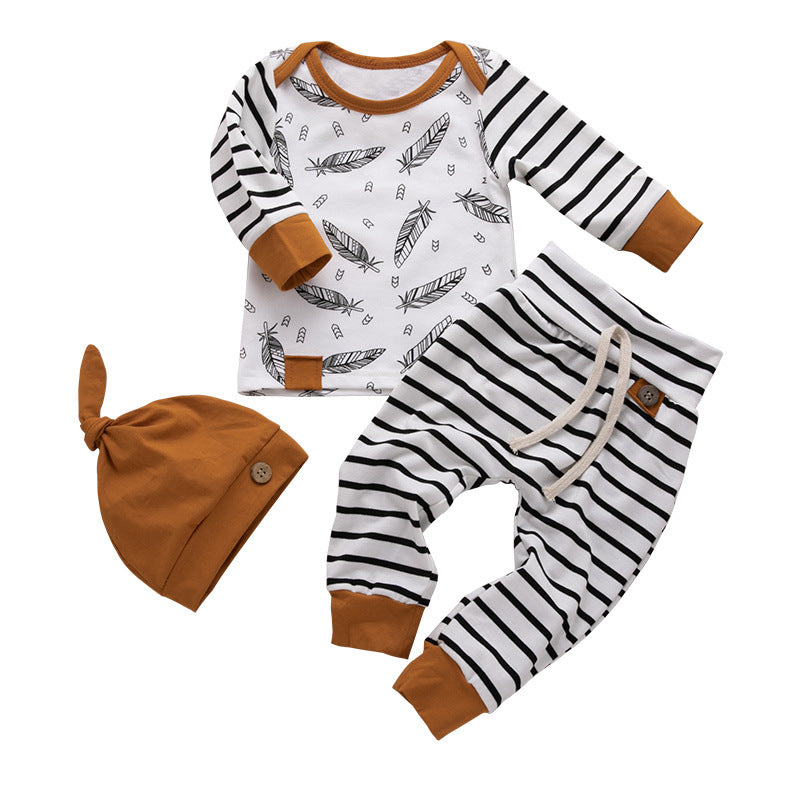 Fashion Personality Children's Clothing 3-piece Set - Mubimart -  