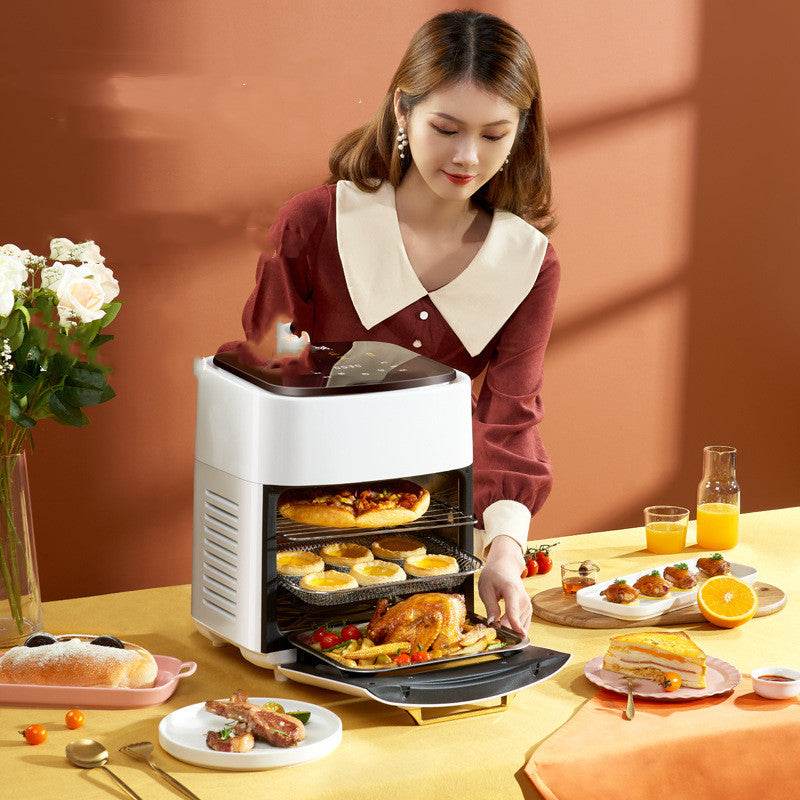 Fashion Personality Stainless Steel Air Fryer - Mubimart