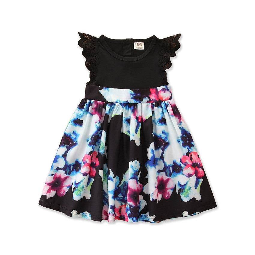 Fashion Printing Mother's Dress, Mother's Suit, Girl's Dress - Mubimart