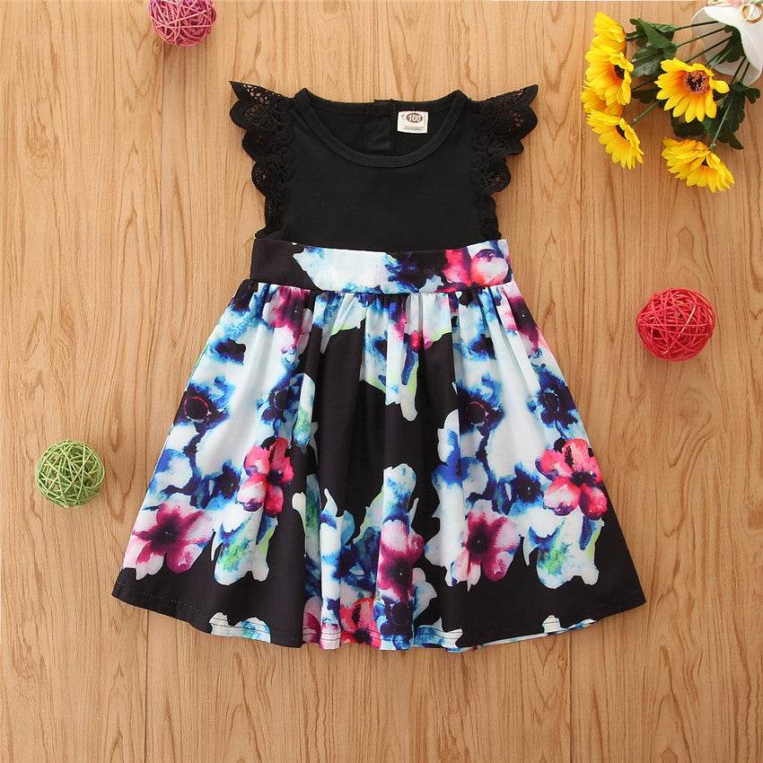 Fashion Printing Mother's Dress, Mother's Suit, Girl's Dress - Mubimart