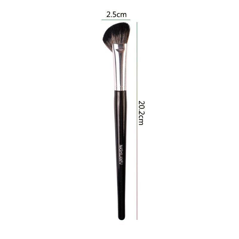 Fashion Simple Makeup Side Face Angled Shadow Brush - Mubimart