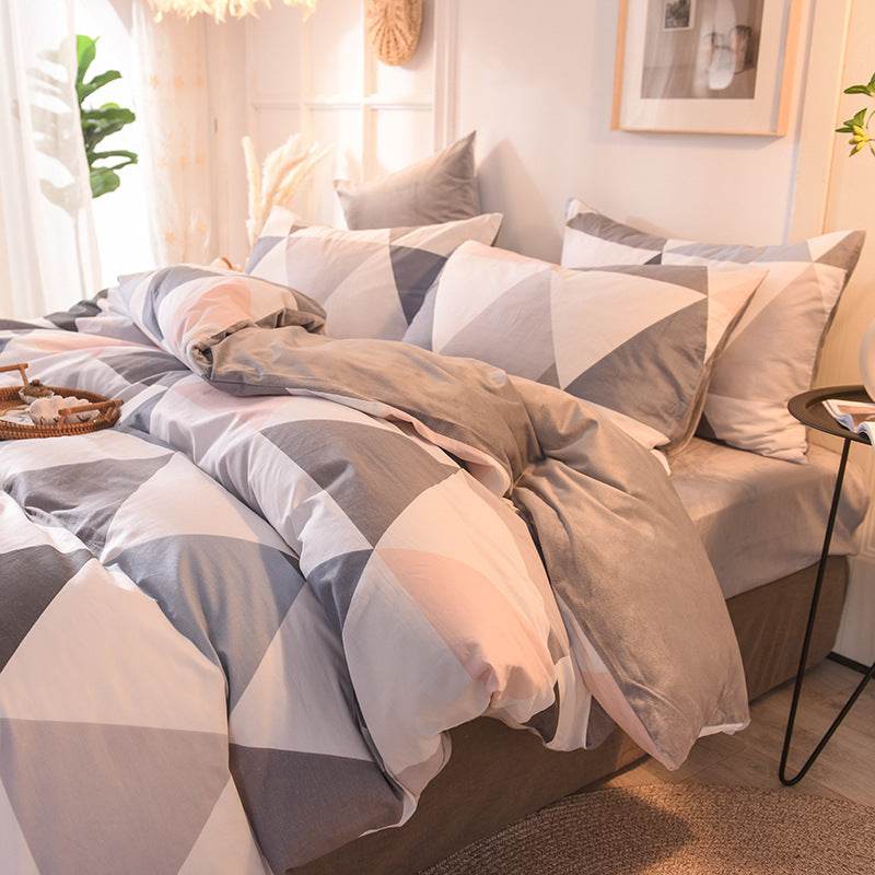 Fashion Student Sheet Set Blanket Cover Bedding 4-piece Set - Mubimart