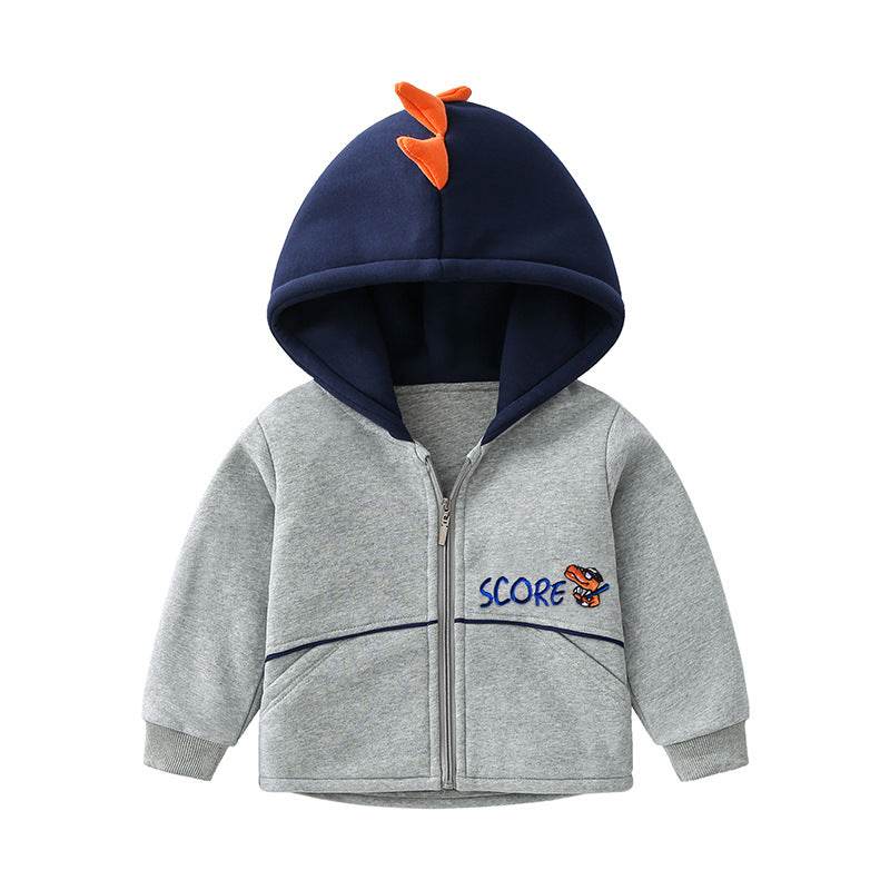 Fashionable Kids Warm Thick Hooded Jacket - Mubimart