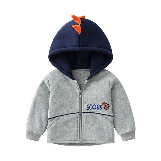 Fashionable Kids Warm Thick Hooded Jacket - Mubimart