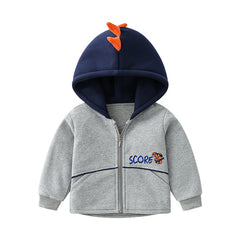 Fashionable Kids Warm Thick Hooded Jacket - Mubimart -  