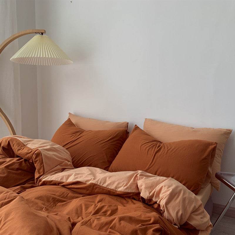 Fashionable Simple Hit Pigment Color Bed Sheet Bed Sheet - Mubimart