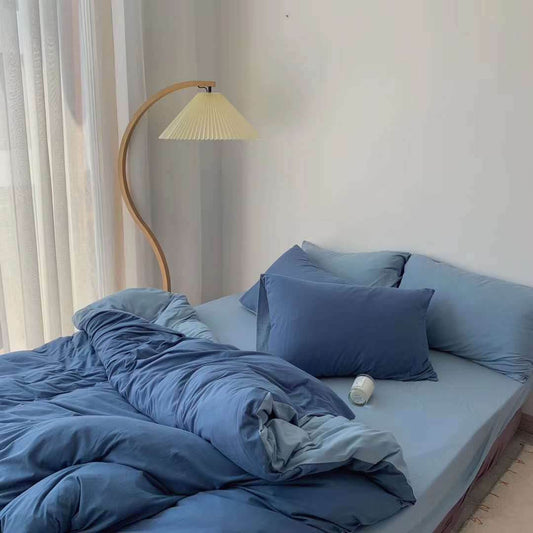 Fashionable Simple Hit Pigment Color Bed Sheet Bed Sheet - Mubimart