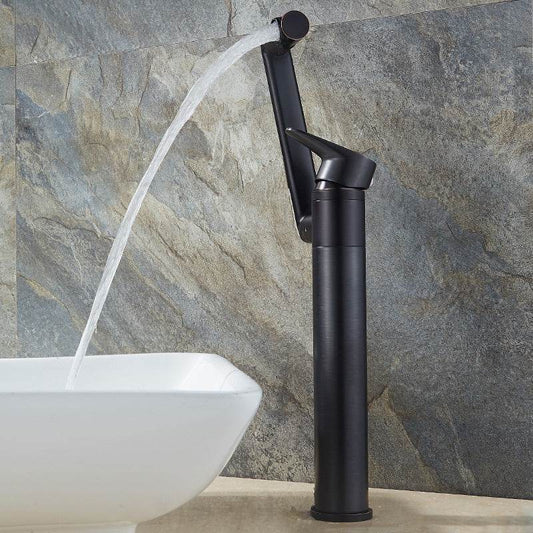 Faucet Basin Water Faucet Wash Basin Above Counter Basin Rotatable Single Hole Faucet - Mubimart