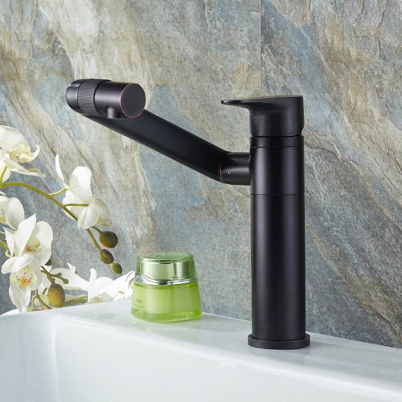 Faucet Basin Water Faucet Wash Basin Above Counter Basin Rotatable Single Hole Faucet - Mubimart