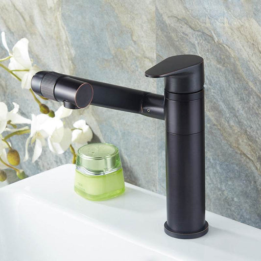 Faucet Basin Water Faucet Wash Basin Above Counter Basin Rotatable Single Hole Faucet - Mubimart