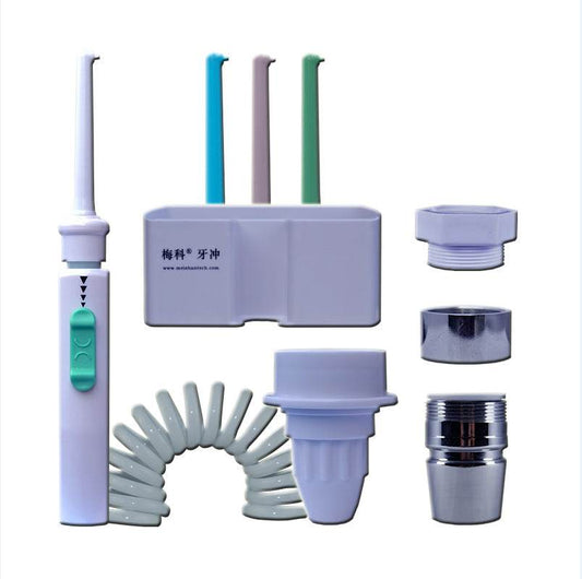 Faucet Irrigator 6 Jet Nozzles Portable Teeth Irrigators Water Jet Water Flosser Teeth Cleaning Tool - Mubimart