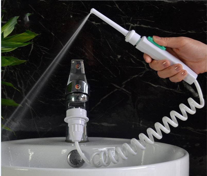 Faucet Irrigator 6 Jet Nozzles Portable Teeth Irrigators Water Jet Water Flosser Teeth Cleaning Tool - Mubimart