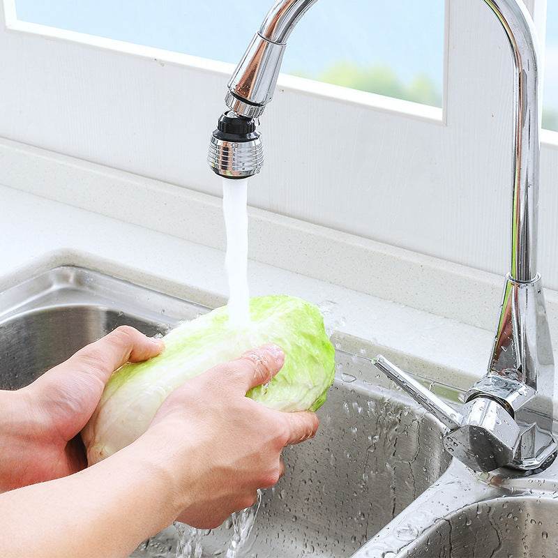Faucet Universal Splash-proof Water Faucet Lengthened Wash Bubbler Shower Head Rotatable Sprinkler Universal - Mubimart