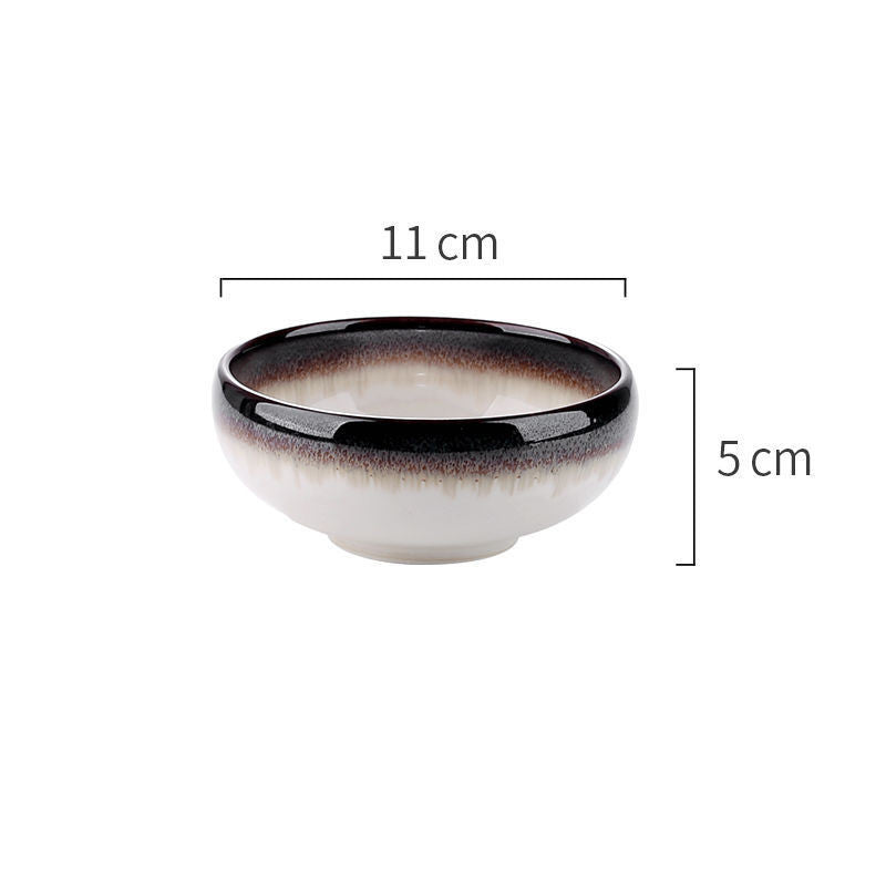 Featured ceramic bowl rice bowl household drum-shaped soup bowl - Mubimart - Soup bowl 