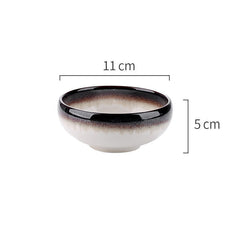 Featured ceramic bowl rice bowl household drum-shaped soup bowl - Mubimart - Soup bowl 