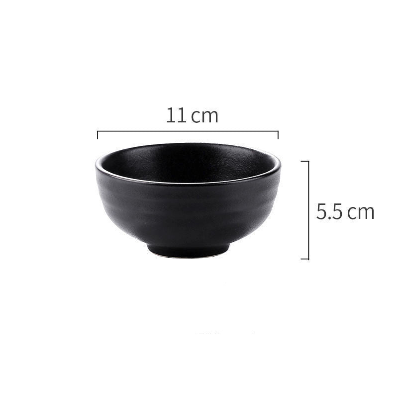 Featured ceramic bowl rice bowl household drum-shaped soup bowl - Mubimart -  