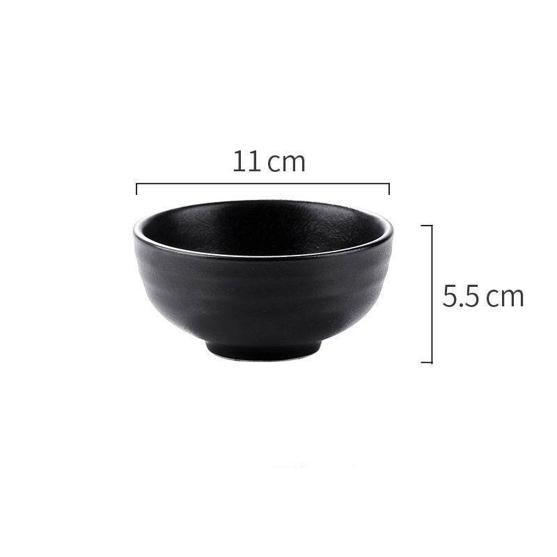 Featured ceramic bowl rice bowl household drum-shaped soup bowl - Mubimart