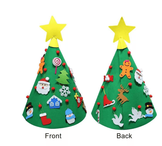 Felt Christmas Tree Three-dimensional Christmas Tree Pendant Children's Puzzle Handmade DIY - Mubimart