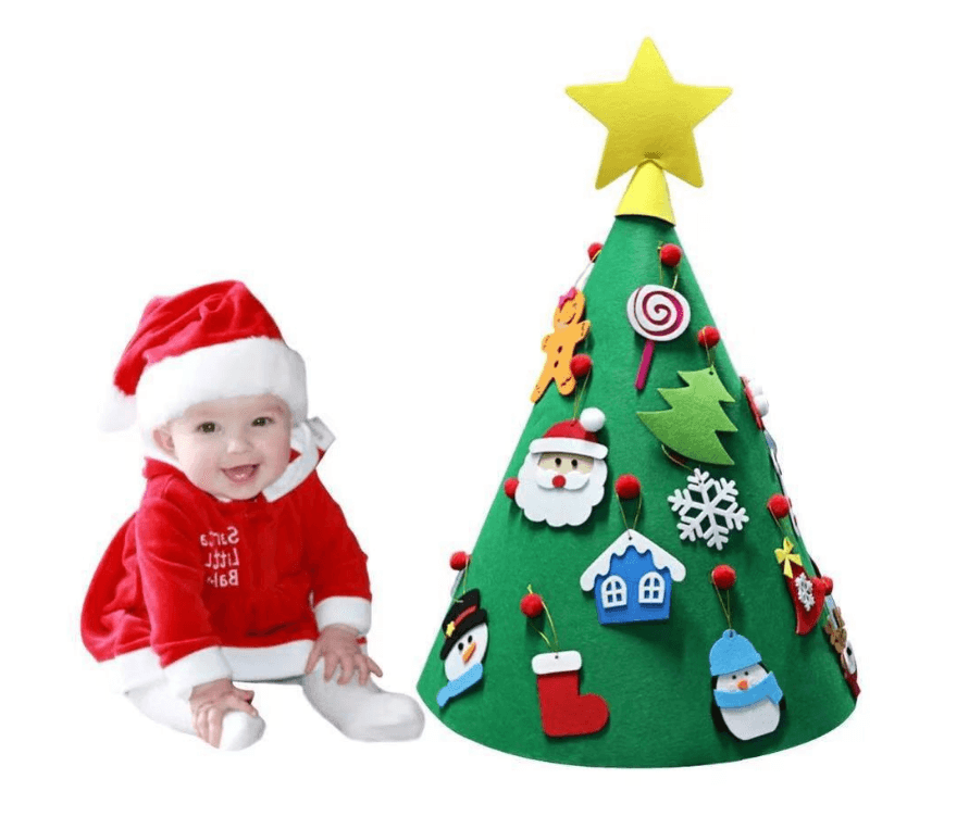 Felt Christmas Tree Three-dimensional Christmas Tree Pendant Children's Puzzle Handmade DIY - Mubimart