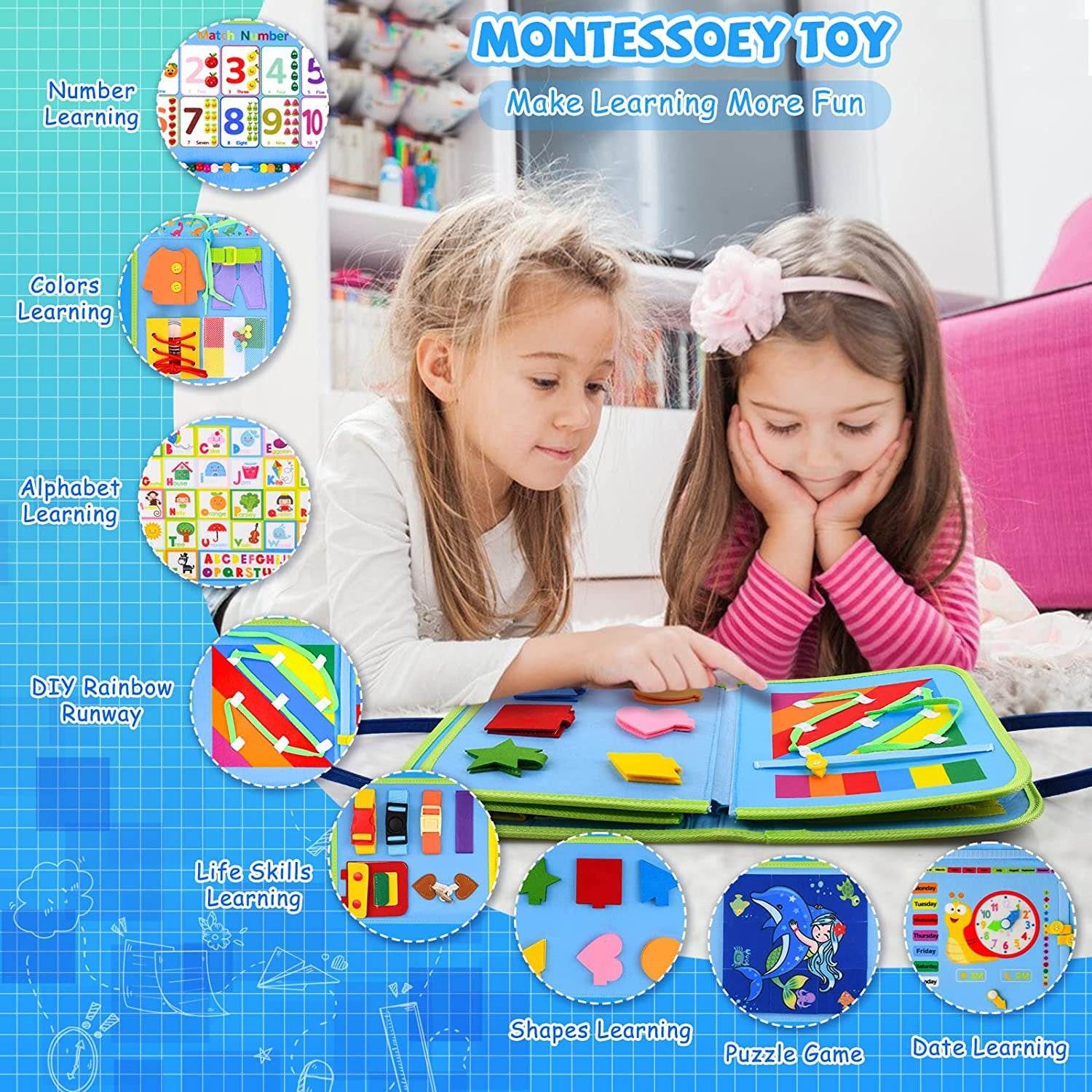 Felt Learning Board Early Education Educational Toys - Mubimart
