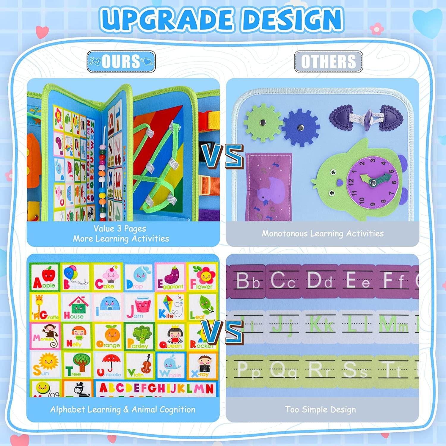 Felt Learning Board Early Education Educational Toys - Mubimart
