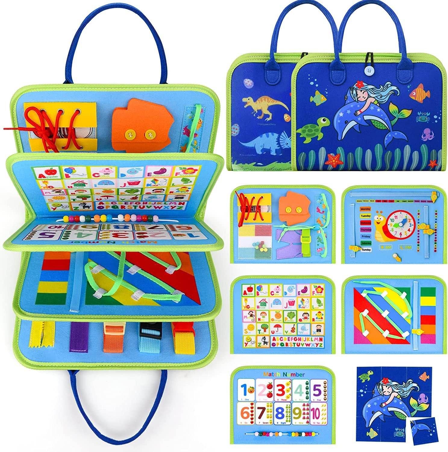 Felt Learning Board Early Education Educational Toys - Mubimart
