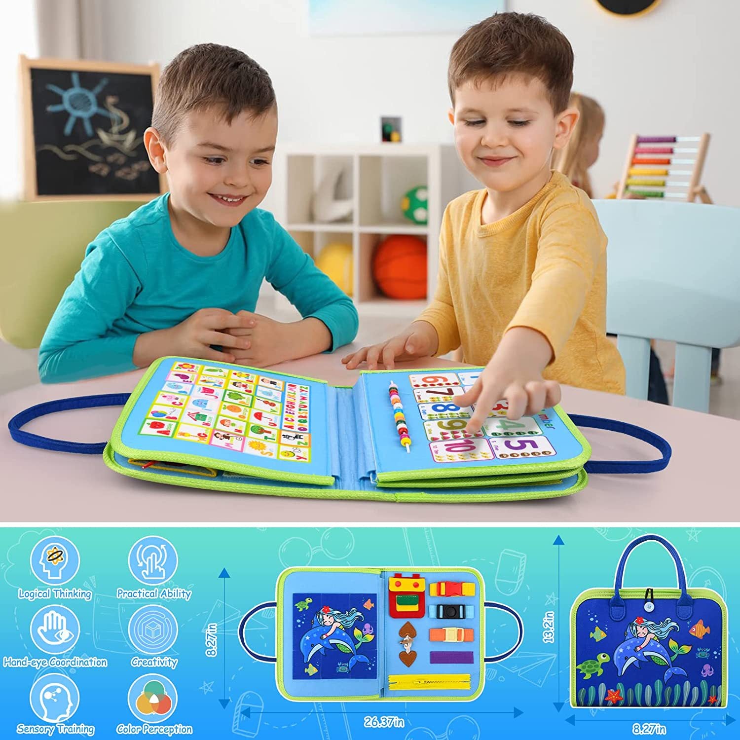 Felt Learning Board Early Education Educational Toys - Mubimart -  