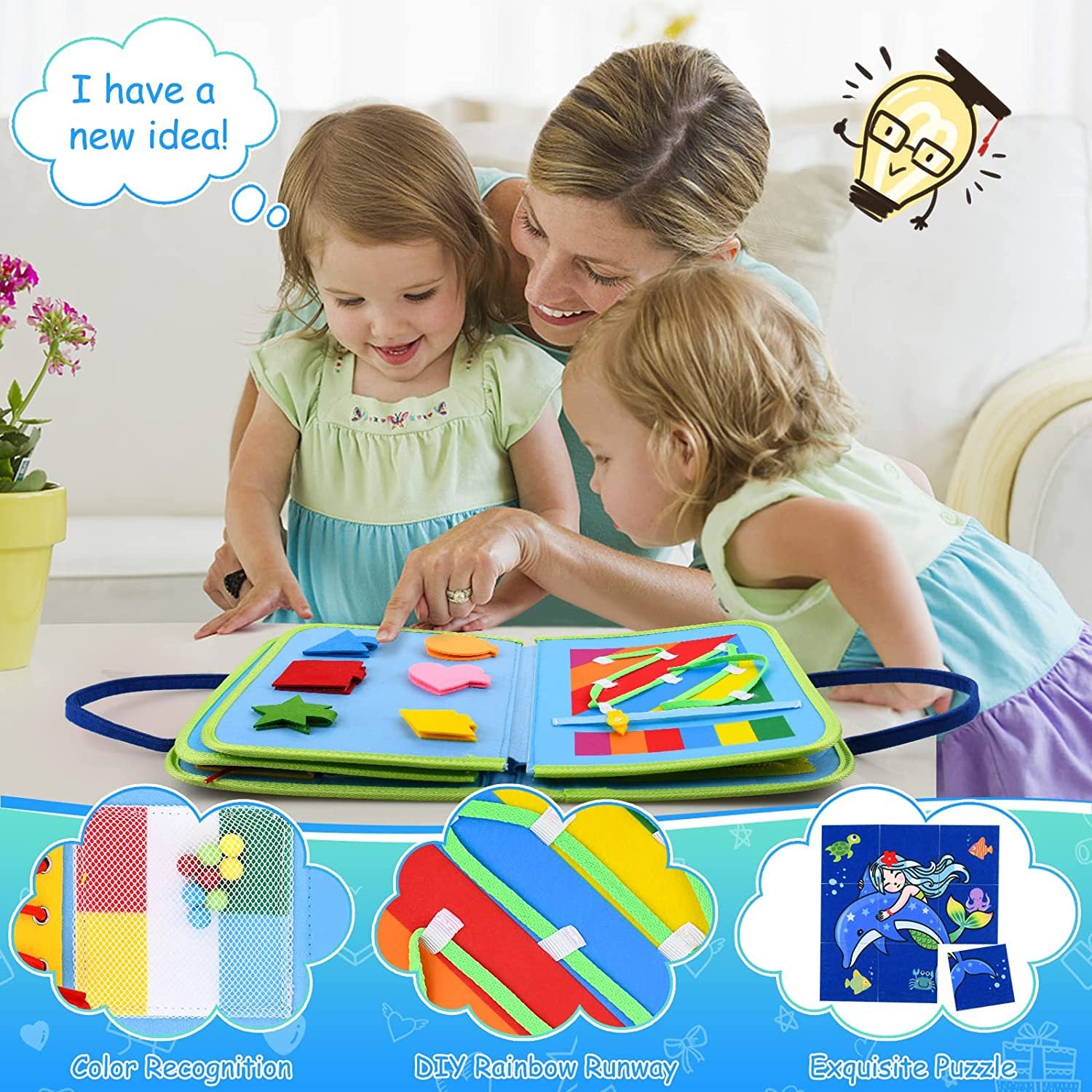 Felt Learning Board Early Education Educational Toys - Mubimart - Learning Toys 