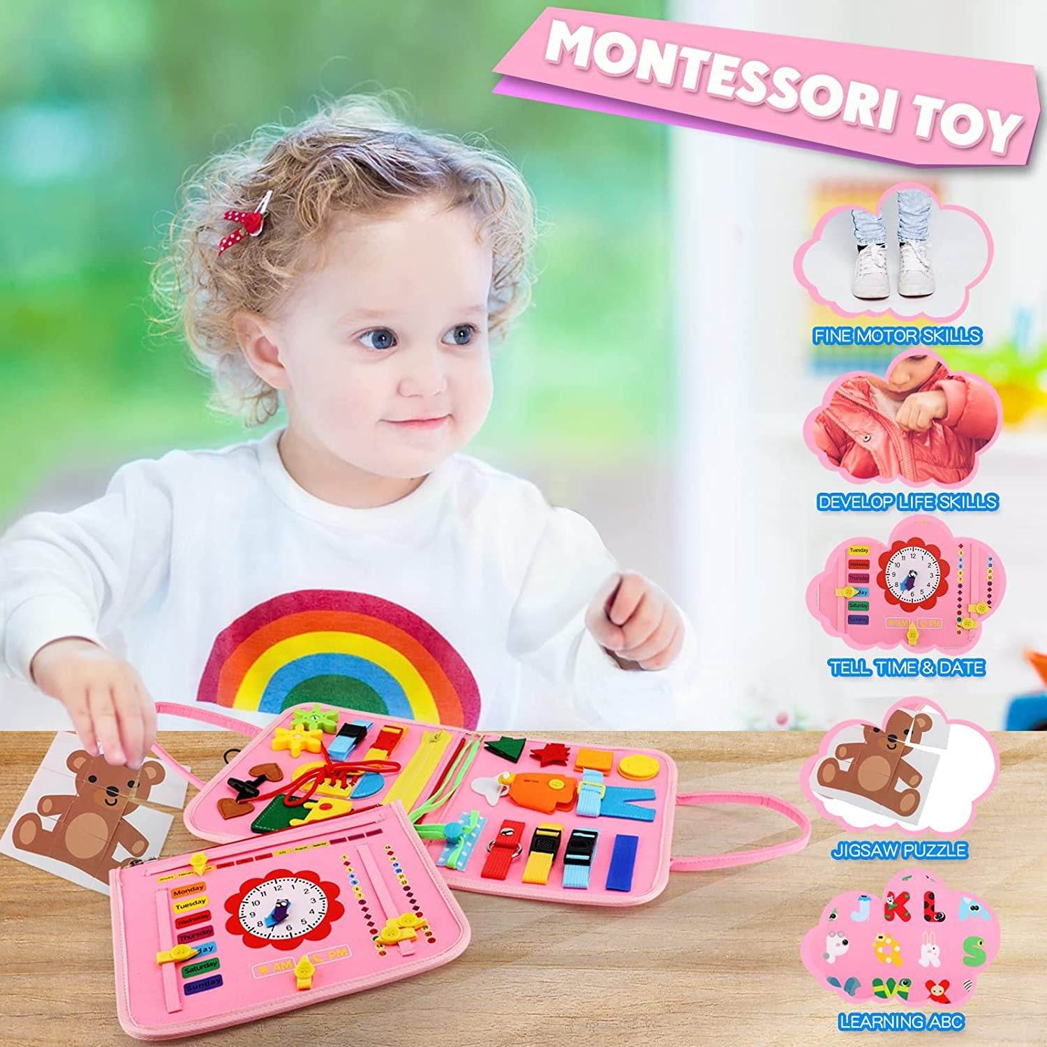 Felt Learning Board Educational Toys - Mubimart