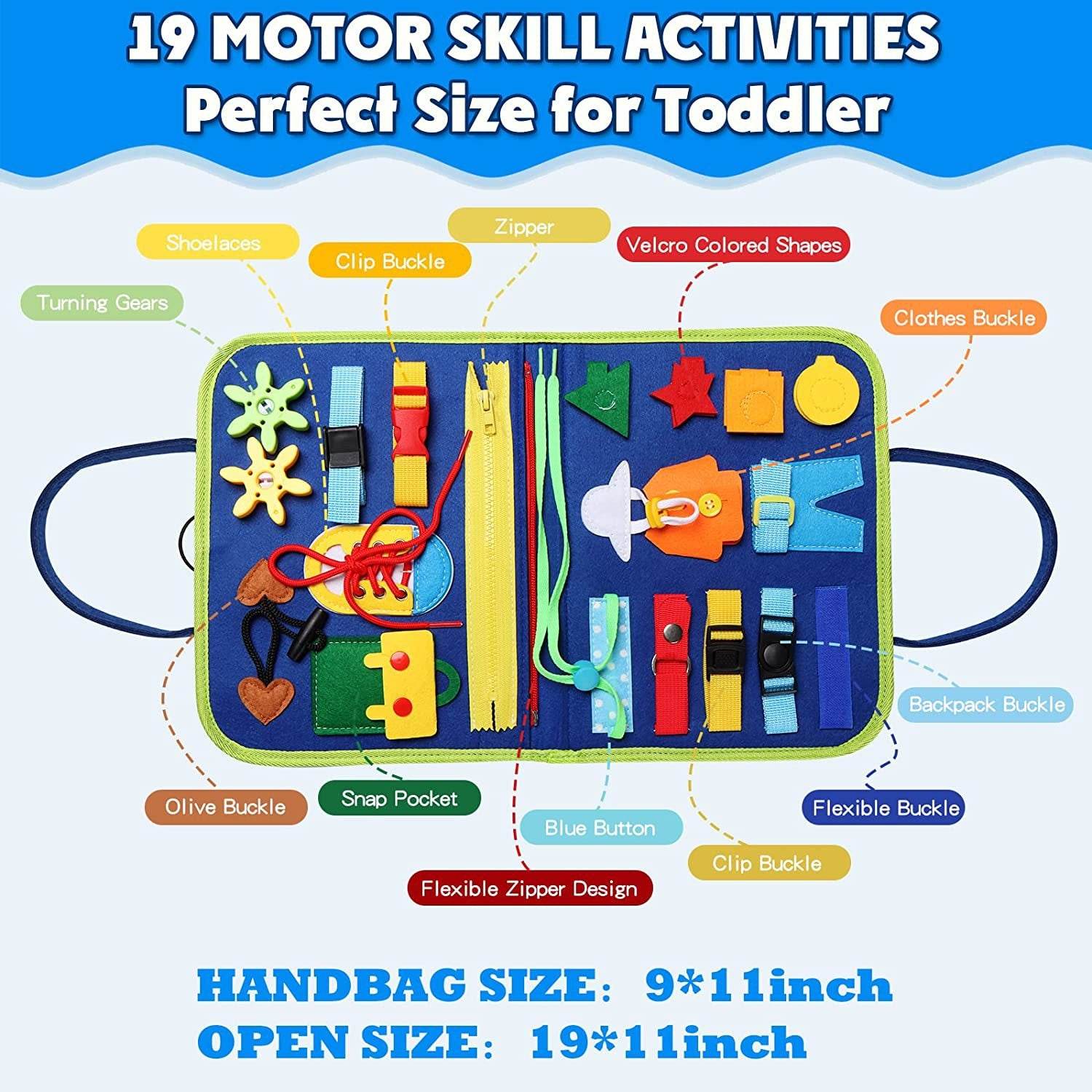 Felt Learning Board Educational Toys - Mubimart